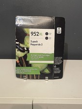 Genuine HP 952XL Black Ink Cartridges 2-Pack High Yield OEM NEW (Damaged Box) picture