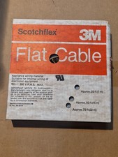 1 Box 100' Scotchflex 3M Flat Cable No. 3365, 20 Conductors, 28 AWG, NIB, NOS. picture