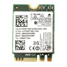 7265NGW M.2 Wireless Network Adapter Windows 11 PC Dual Band AC WiFi BT Card picture