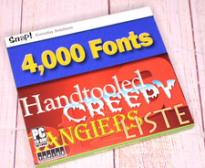 Snap Everyday Solutions 4000 Fonts PC CD-Rom Software TOPICS Entertainment 2004 picture