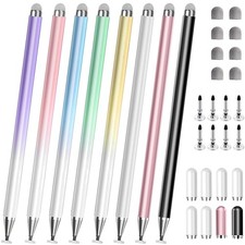 Fine Tip Drawing Stylus for iPad iPhone Android [8 Pack] picture