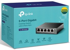 Tp-link 5-port Gigabit Desktop Poe+ Switch (TL-SG1005P) New, sealed in box picture