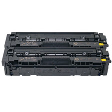 2x GENUINE HP 202A CF502A Yellow Toner For HP LaserJet Pro M254dw M280nw M281fdw picture