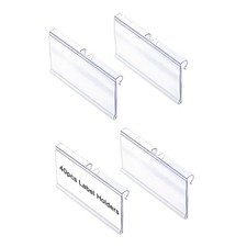 40 PCS Wire Shelf Label Holders Paper Inserts 3.94x1.50 Inch Clip Retail picture