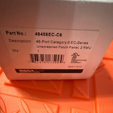 SIGNAMAX 48458EC-C6 48-PORT CAT6 EC-SERIES RJ-45 PATCH PANEL 2U 19IN picture