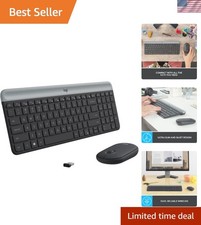 Ultra-Thin MK470 Wireless Combo: Quiet Keyboard & Ambidextrous Mouse - Graphite picture