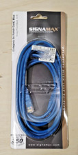SignaMax Connectivity Systems 10' Foot Cord Cat5e Blue Snag-Proof Boot  picture