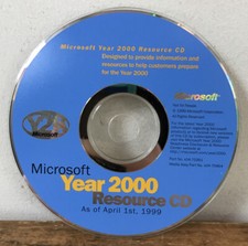 Vintage 1999 Microsoft Year 2000 Resource CD Y2K Software picture