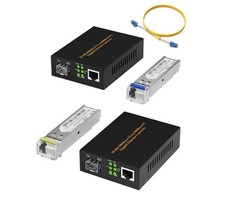 A Pair of Gigabit Ethernet Bidi Media Converter Single Mode 10/100/1000M picture