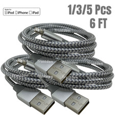 USB Charger Cable For Apple iPhone 5 6 7 8 SE XR X XS 11 12 13 14 Charging Cord picture