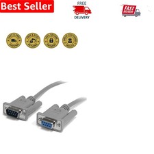 High-Speed 10ft DB9 Null Modem Cable F/M - Connect Your Devices Effortlessly picture