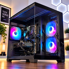 Gaming PC Desktop Computer i7 Ryzen 7 Up to 32GB RAM 2TB SSD RTX 5060 Win11 WiFi picture