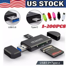 Card Reader USB 3.0 Type C Micro SD TF Lot Smart Memory Adapter Laptop Computer picture