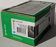 GENUINE Lexmark 84C1HC0 High Yield Toner Cartridge CYAN - NEW - Factory Sealed picture