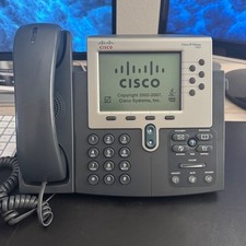 Cisco CP-7962G Unified IP VoIP Office Business Phone w/ Handset & Stand picture