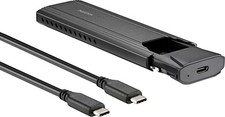 Insignia- M.2 NVMe to USB-C SSD Enclosure - Black picture