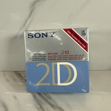 NEW/SEALED SONY MFD-2DD Micro Floppy Disks 10 Disks picture
