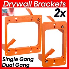 2 Pack Low Voltage Mounting Bracket Single/Dual Gang Drywall Wall Plates Mount picture