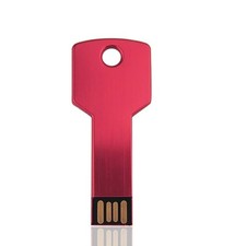 4GB USB 2.0 Key Shape Flash Drive Red Memory Stick Business Gift Pendrive picture