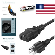 3 Foot Black Power Cable for Treadmills and Exercise Equipment Safe and Reliable picture