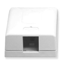 ICC SURFACE MOUNT BOX ELITE 1-PORT WHITE IC108SB1WH UPC 633758005906 picture