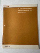 IBM System/360 Operating Syst MANUAL Book of Illustrations Student Text -1967 picture