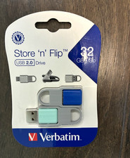 Verbatim 32GB Store 'n’ Flip® USB Flash Drive – 2pk – Blue, Mint picture