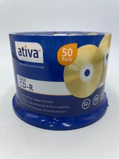 Ativa 50 Pack CD-R Recordable CD Media Spindle 80 Minute 700MB 52X New picture