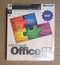 Microsoft Office 97 Professional Edition Complete Big Box Vintage SEALED picture