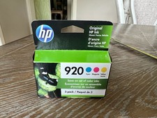 HP 920 Cyan Magenta Yellow Ink Cartridges Pack Of 3 N9H55FN - picture