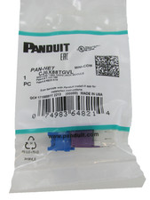 Panduit CJ6X88TGVL Mini-Com UTP RJ45 Cat6a TG Jack Module, Violet ~STSI picture