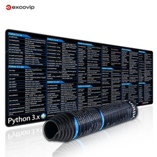 EXCO Python 3.x Programing Mouse Pad Large Shortcuts Cheat Sheet Mousepad for Ar picture