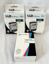 Printer Ink Lot 3 HP 74 75 Black Color LD Replacement Cartridges Unopened NOS picture