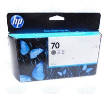 Genuine HP 70 Gray Ink 130ml DesignJet L3S81B E1L21B Q6675A  - Retail Box picture