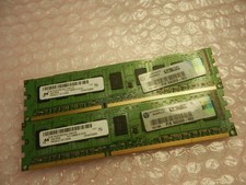 2X - Micron 2GB 2Rx8 PC3-10600E RAM Memory ( MT18JSF25672AZ-1G4G1ZE ) 500209-562 picture