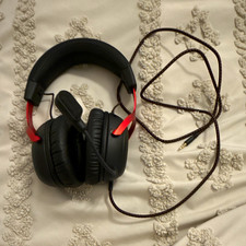 HyperX,Black/Red Wired Over-Ear Headset w/ Boom Mic, 3.5mm Jack, Adjustable Band picture