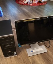 HP Pavilion a6400f PC Intel Pentium Dual Core E2200 3GB 500GB  HP W2207H Monitor picture