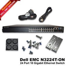 DELL EMC N3224T-ON 24X1G Rj-45 4X10G Sfp+ 2X100G L3 4GB 550W PSU Switch 74C4V picture