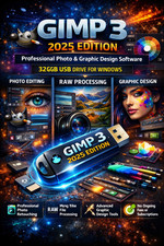 GIMP 3 2025 Professional Photo & Graphic Design Software – USB Drive – Windows picture