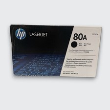 HP 80A Black Original LaserJet Toner Cartridge (CF280A) New Open Box OEM picture