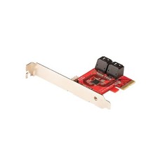 StarTech.com SATA PCIe Card - 4 Port PCIe SATA Expansion Card - 6Gbps - Low/F... picture