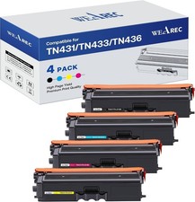 WEAREC TN431 TN433 TN436 Compatible Toner 4-Pack Brother HL-L8360CDW L8900CDW picture