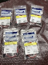 Lot of 5 StarTech LSATA18 18in Latching SATA Cable Male SATA - 18 - Red picture