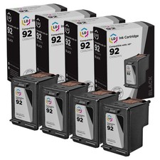 4PK LD Replacement C9362WN Compatible with HP 92 Black Ink Cartridges 5420 5420v picture