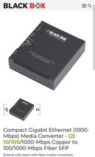 BLACK Box LGC5150A Gigabit Ethernet Media Converter New In Box picture