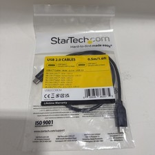 StarTech.com USB2CC50CM 1.6 ft. Black USB-C Cable picture