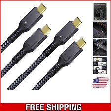 2-Pack Thunderbolt 4 Cable 3.3FT | 40Gbps Data & 240W Fast Charging | 8K Display picture