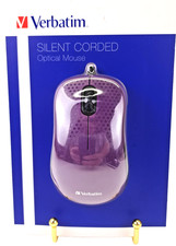 Verbatim Corporation 70235 Silent Corded Optical Mouse Purple Ergonomic Notebook picture