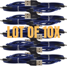 10 Pack Bulk 6Ft Fast Charging Cord Lot For iPhone 13 12 11 XS 8 7 Charger Cable picture