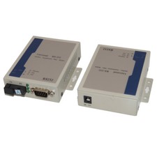 Data Optical Extenders Transmitter Receiver RS232 data over S/M fiber optic 20Km picture